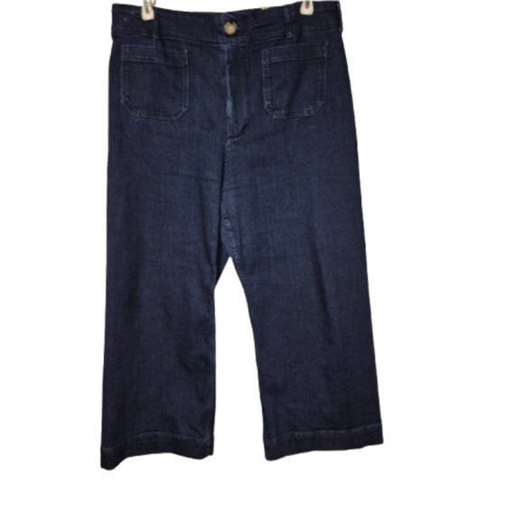 Maeve The Colette Crop High-Rise Wide-Leg Jeans Size 33 - Picture 2 of 11